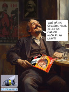 politischer Poster von Czeslaw Gorski - alles nach plan